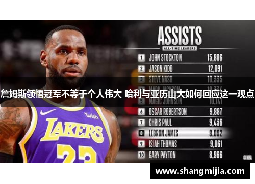 詹姆斯领悟冠军不等于个人伟大 哈利与亚历山大如何回应这一观点 詹姆斯领悟冠军不等于个人伟大 哈利与亚历山大如何回应这一观点